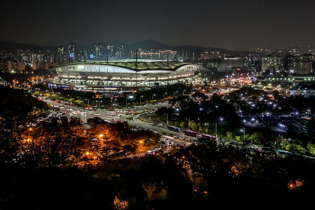 loudest stadiums in the world - aerial photograph of city