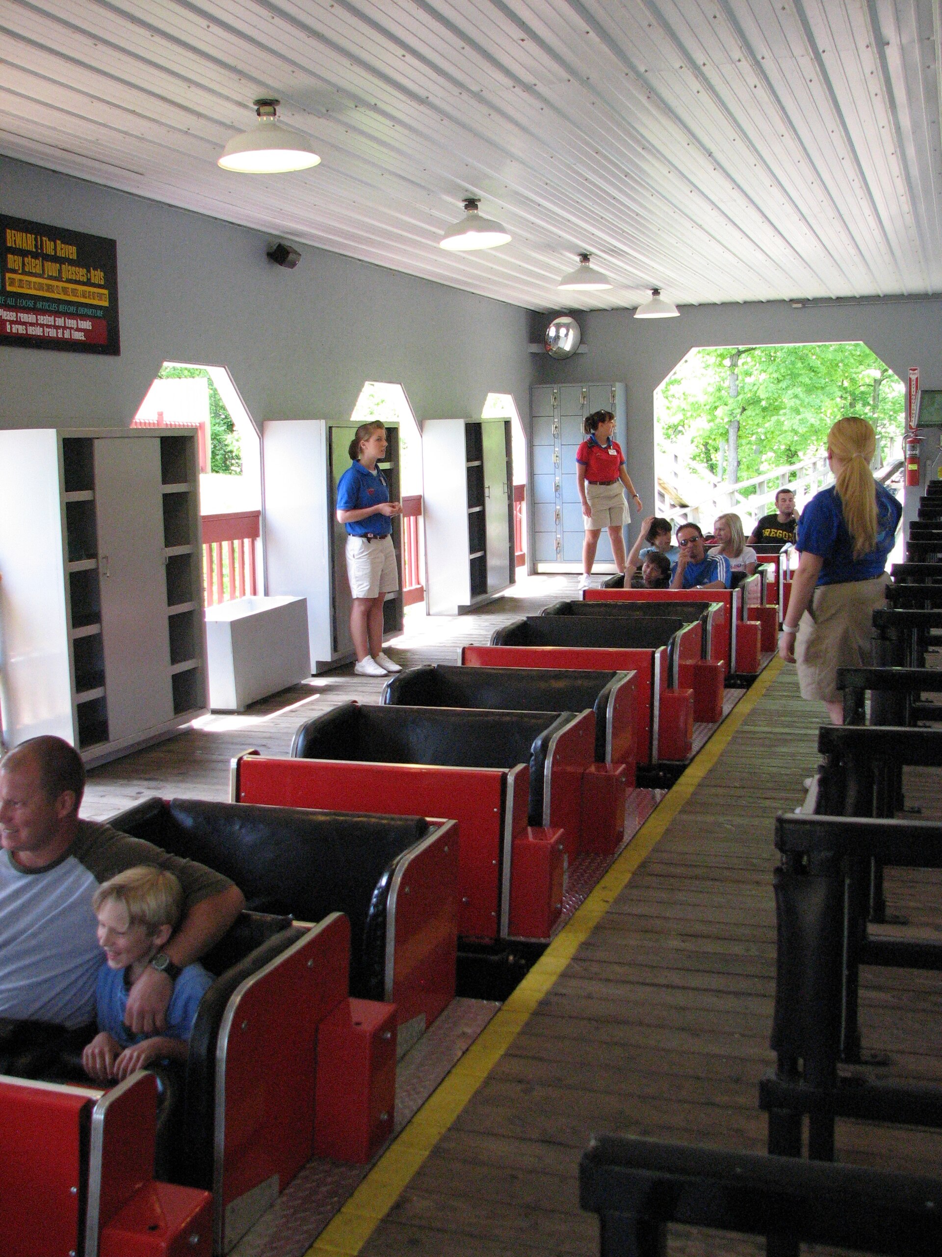 The Raven roller coaster at Holiday World