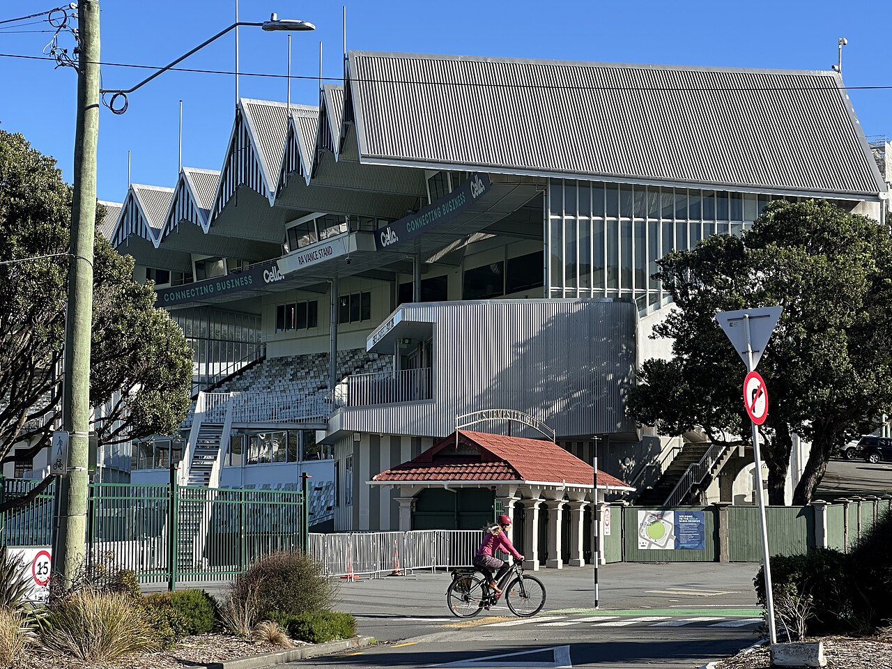 RA Vance Stand and entrance at the Basin Reserve, Wellington