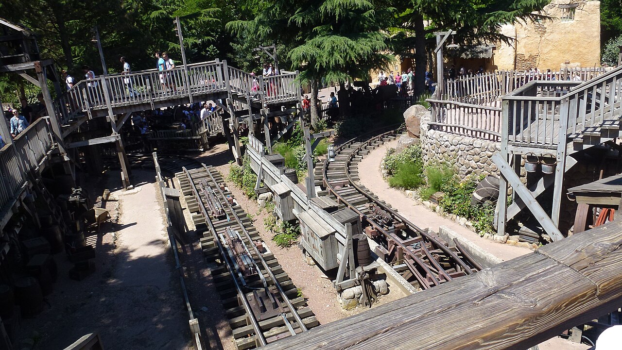 Big Thunder Mountain mine trains at Disneyland Paris