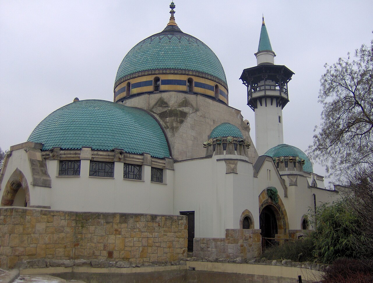 Art Nouveau Elephant House at Budapest Zoo