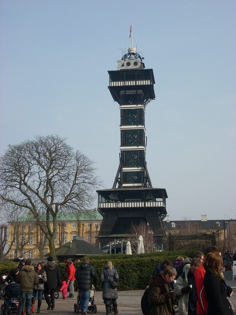 The 1905 wooden observation tower at Copenhagen Zoo