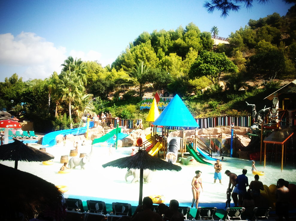 Aqualandia water park in Benidorm, Spain