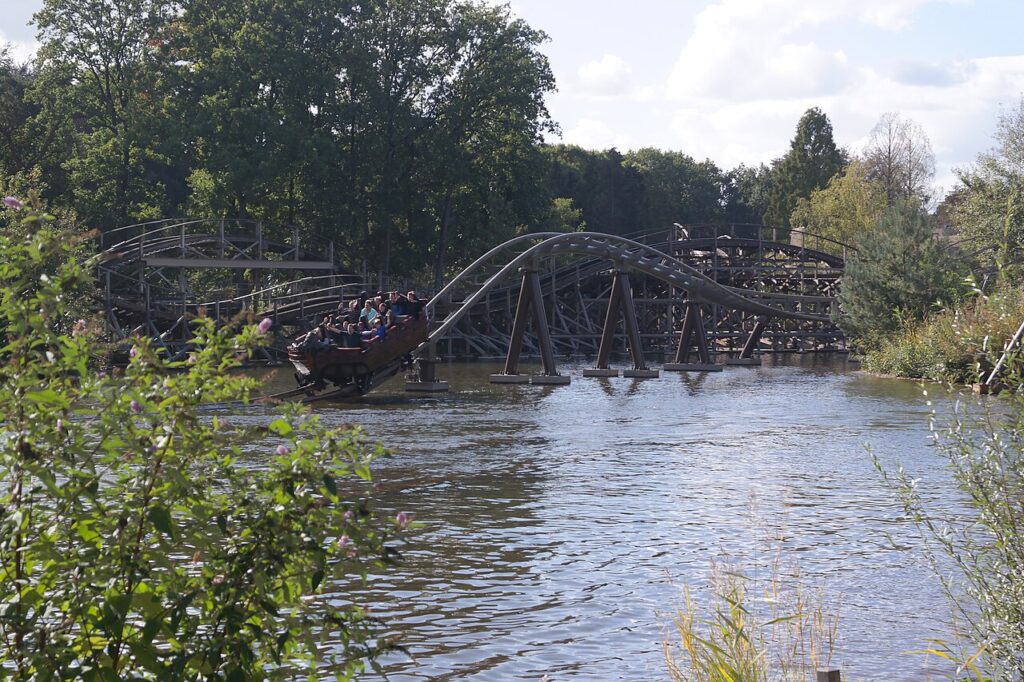 De Vliegende Hollander water coaster at Efteling, Netherlands