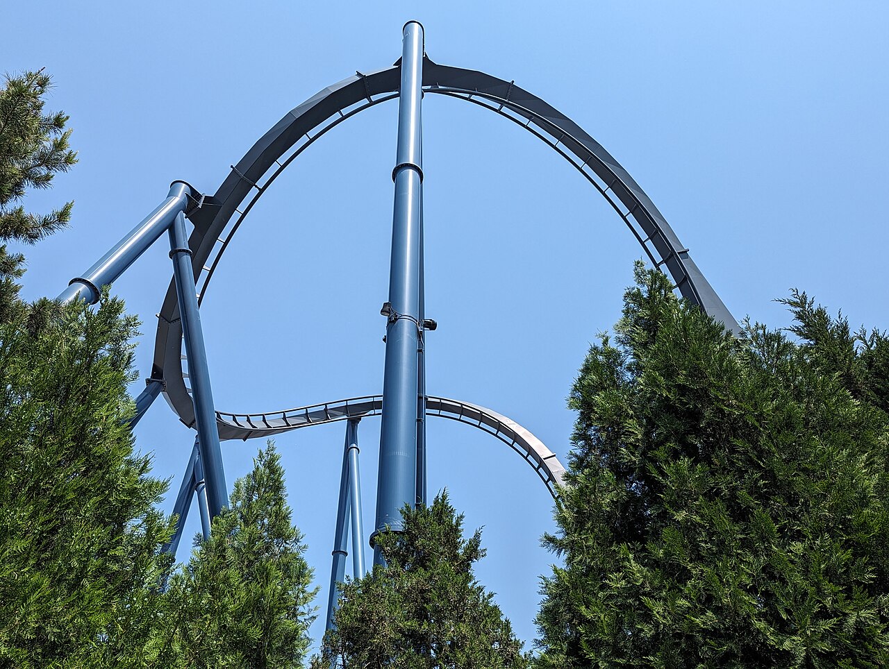 Decepticoaster's looping track at Universal Studios Beijing