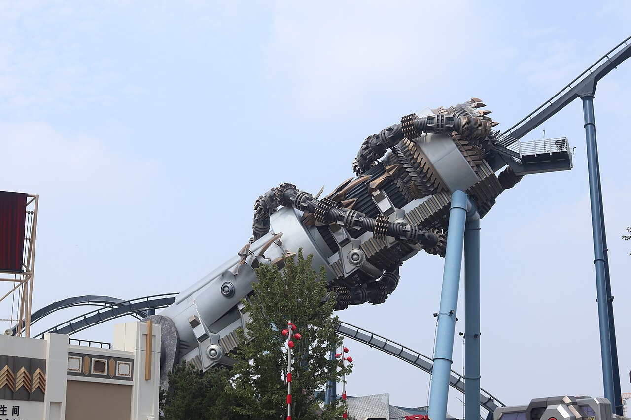 Decepticoaster inversions at Universal Studios Beijing