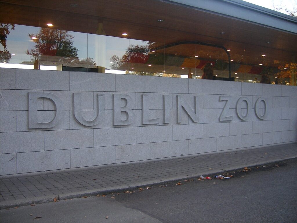 Entrance to Dublin Zoo in Phoenix Park