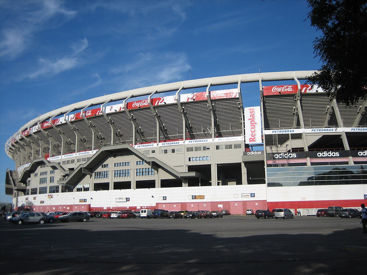 Exterior of the Estadio Monumental in the Belgrano neighborhood of Buenos Aires