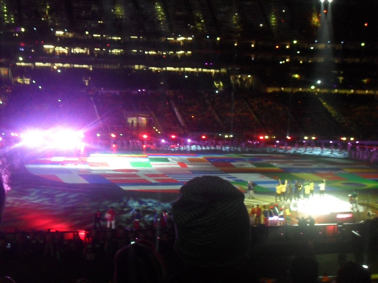 Inside FNB Stadium during the opening ceremony of the 2010 FIFA World Cup final