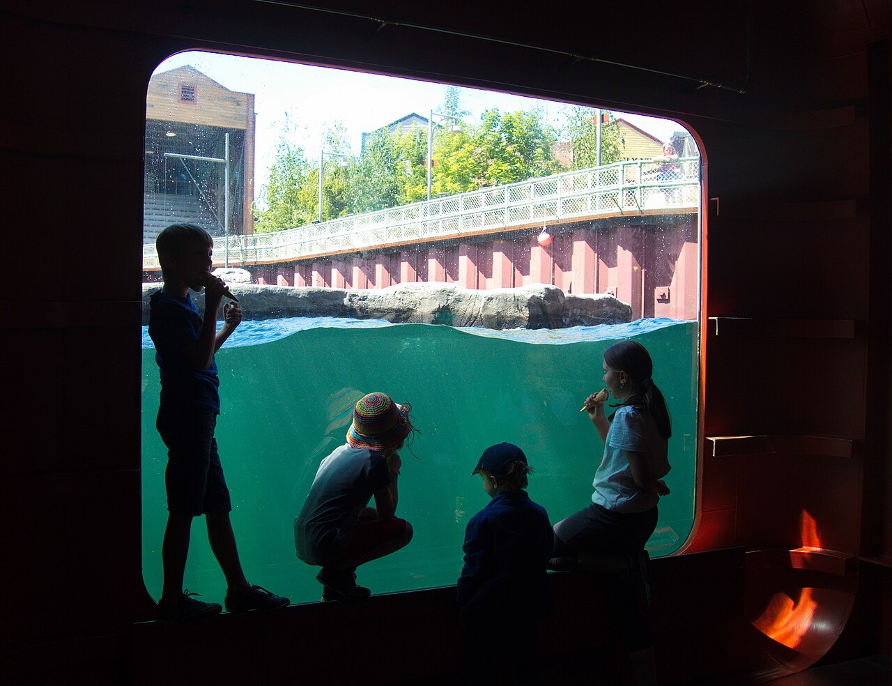 Shipwreck centerpiece of the Yukon Bay themed world at Hanover Zoo