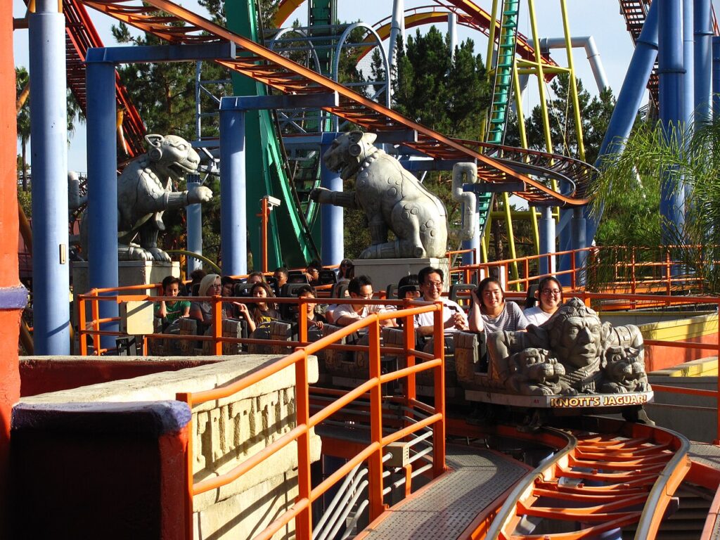 Jaguar! roller coaster train at Knott's Berry Farm