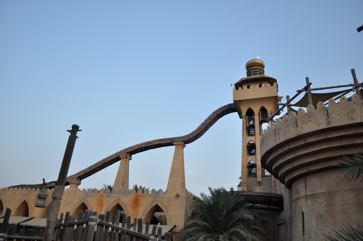 The original Jumeirah Sceirah triple-dip speed slide at Wild Wadi