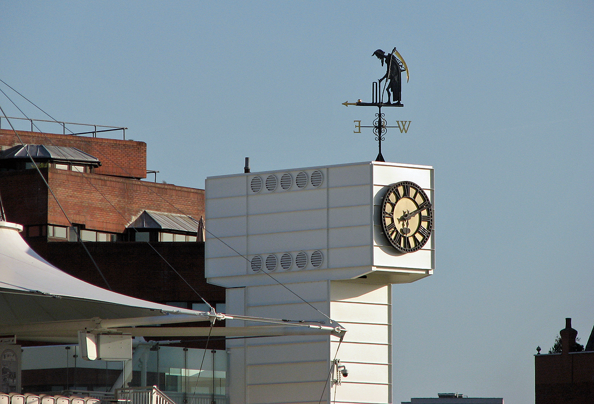 The Old Father Time weathervane above Lord's Cricket Ground