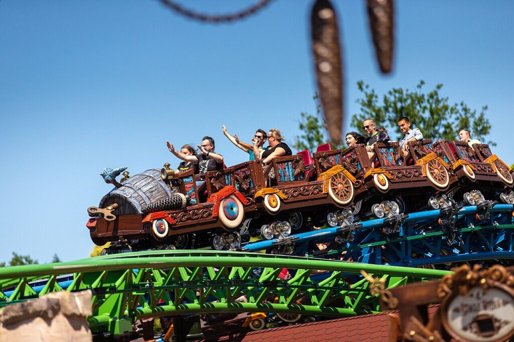 Max & Moritz powered coaster train at Efteling, Netherlands