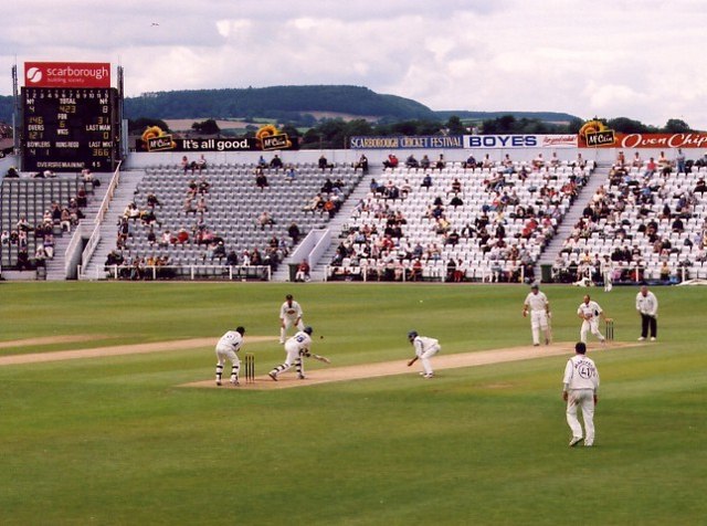 North Marine Road cricket ground in Scarborough during a Yorkshire match