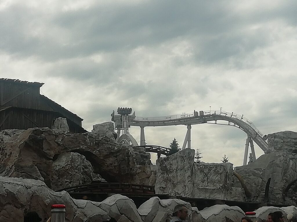 Oblivion: The Black Hole dive coaster at Gardaland, Italy