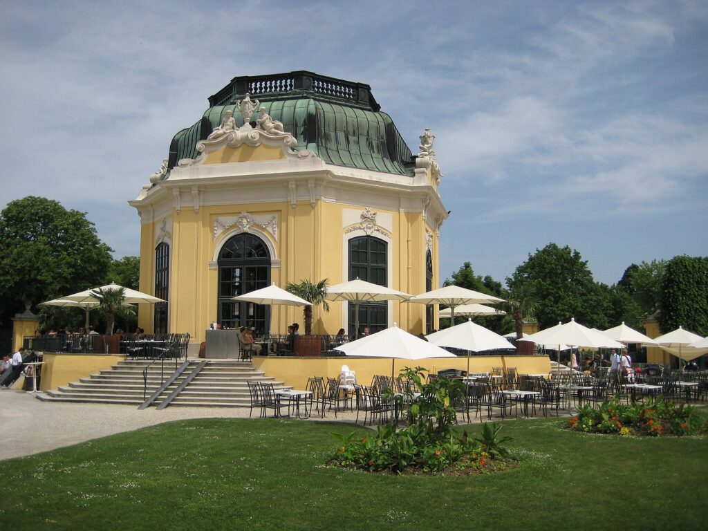 The baroque Kaiserpavillon at Tiergarten Schönbrunn in Vienna, the world's oldest zoo