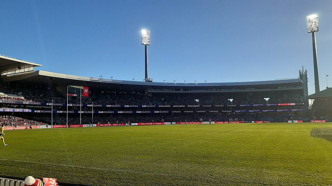 Stands at the Sydney Cricket Ground during a Sydney Swans AFL match