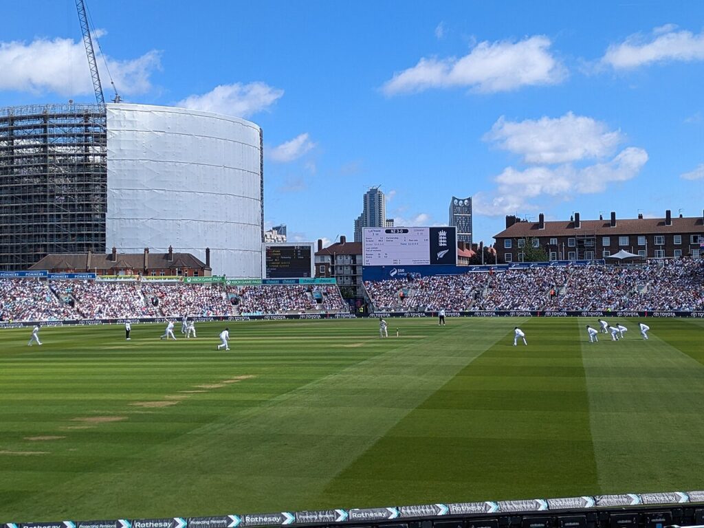 England field during a Test match at The Oval in Kennington, London