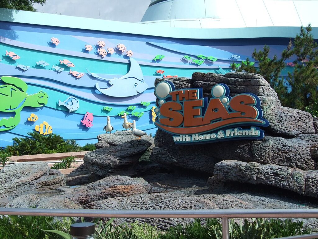 Entrance to The Seas with Nemo & Friends pavilion at EPCOT, Walt Disney World