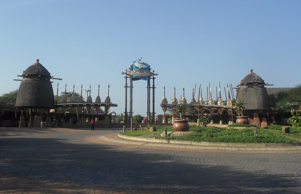 Entrance of uShaka Marine World in Durban, South Africa