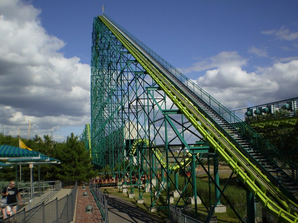 Wild Thing hypercoaster at Valleyfair in Shakopee, Minnesota