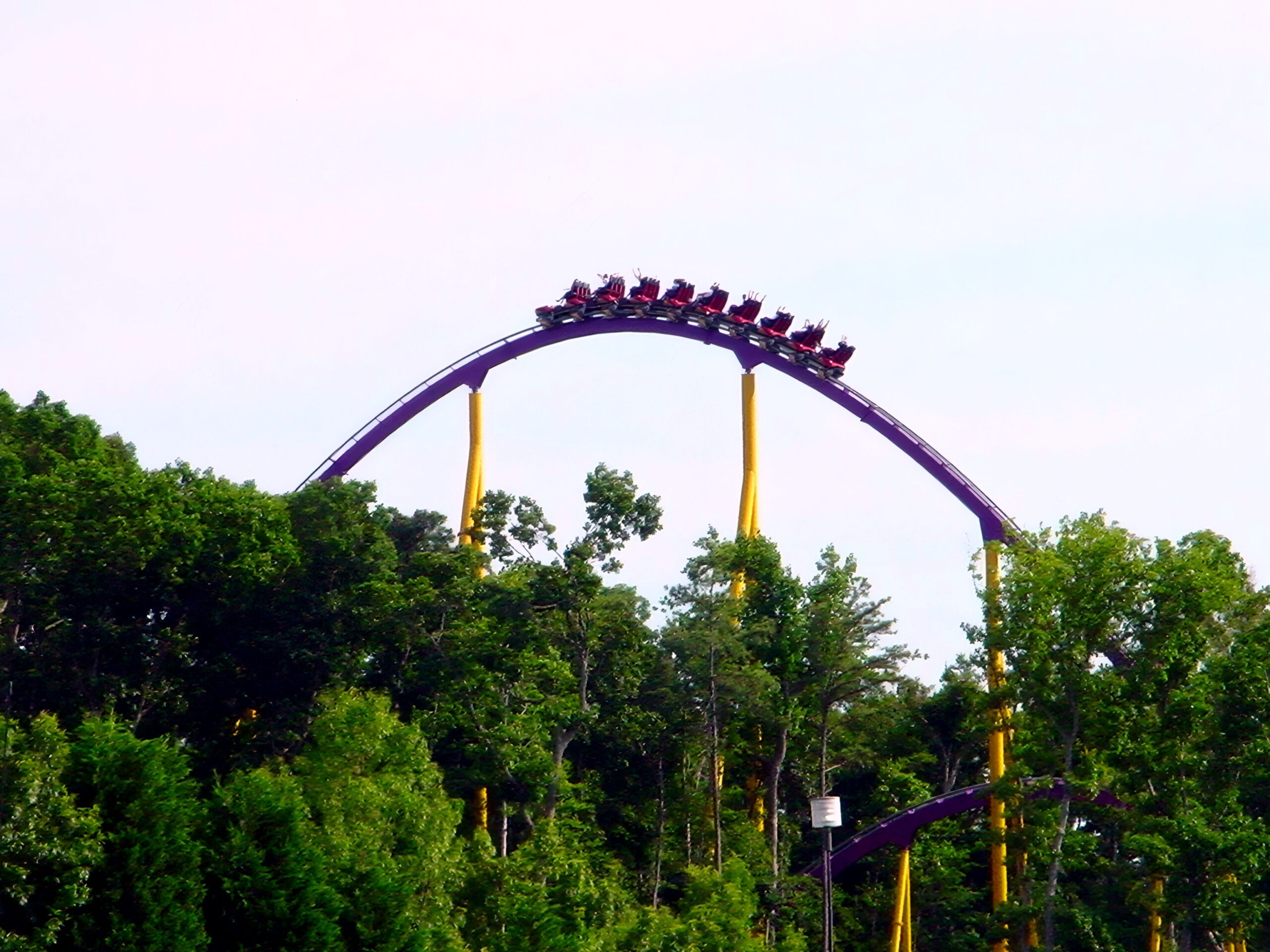 An Apollo's Chariot train over the top of a hill above the treeline, July 2001