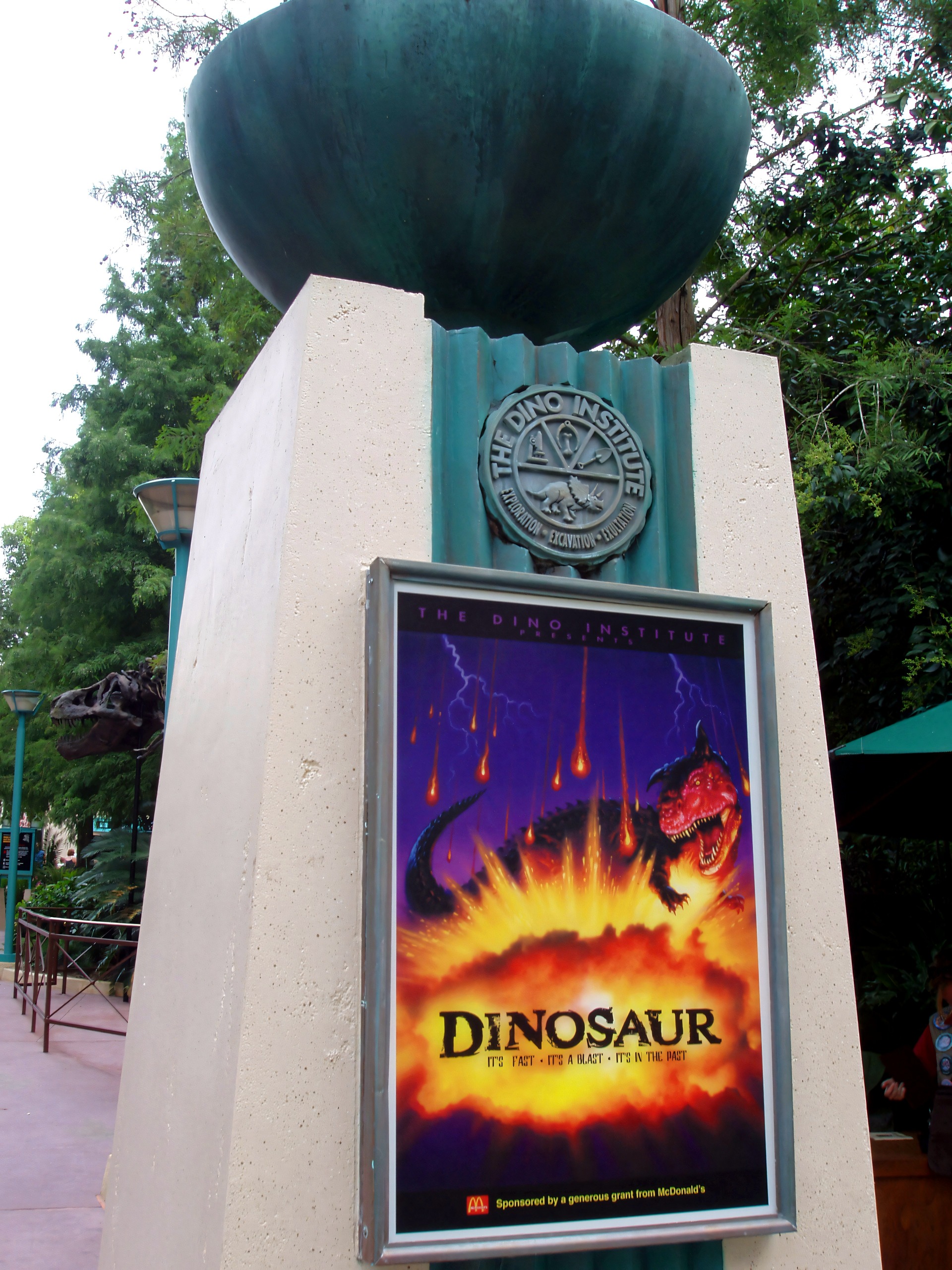 DINOSAUR ride entrance sign, The Dino Institute, Disney's Animal Kingdom, June 2006