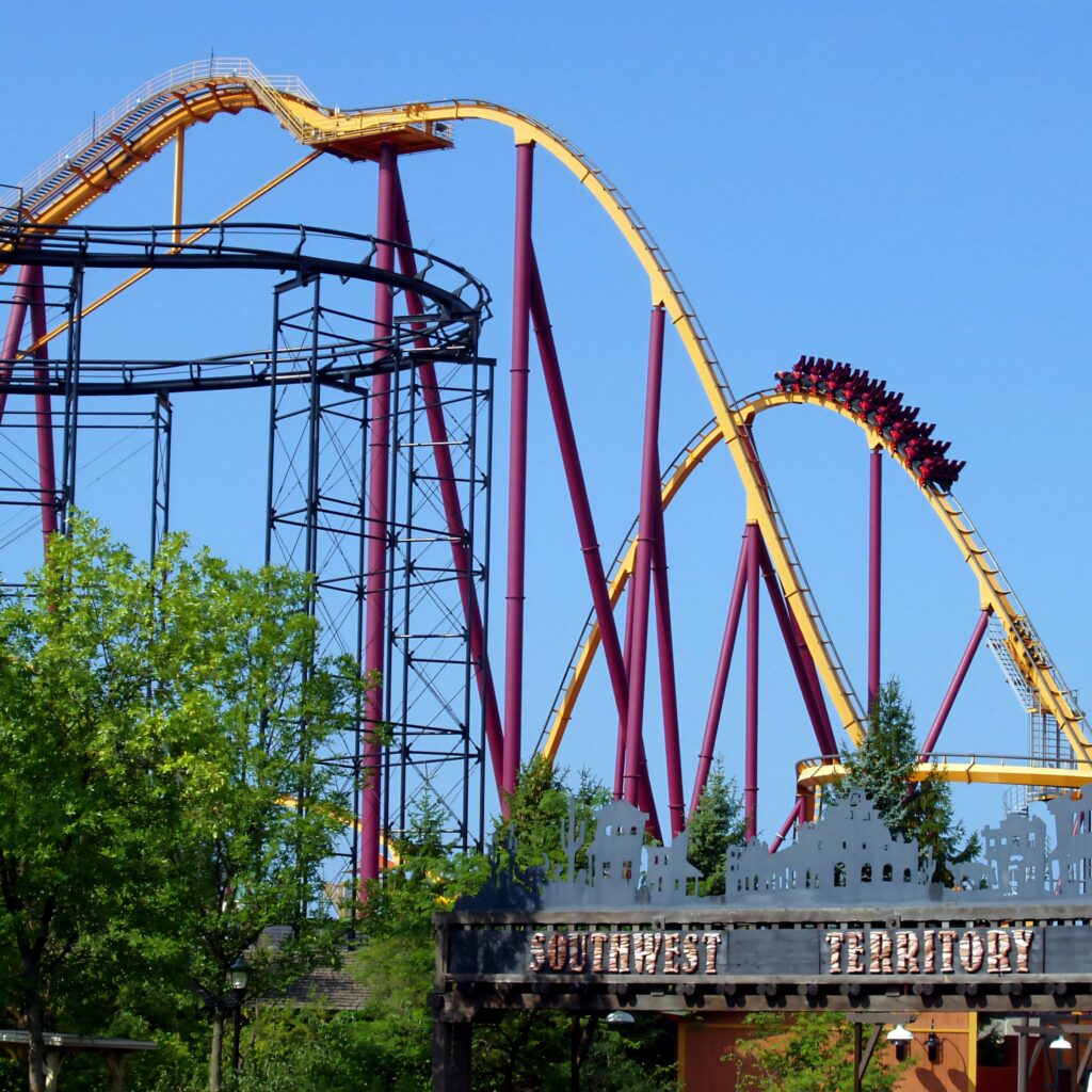 Raging Bull roller coaster at Six Flags Great America