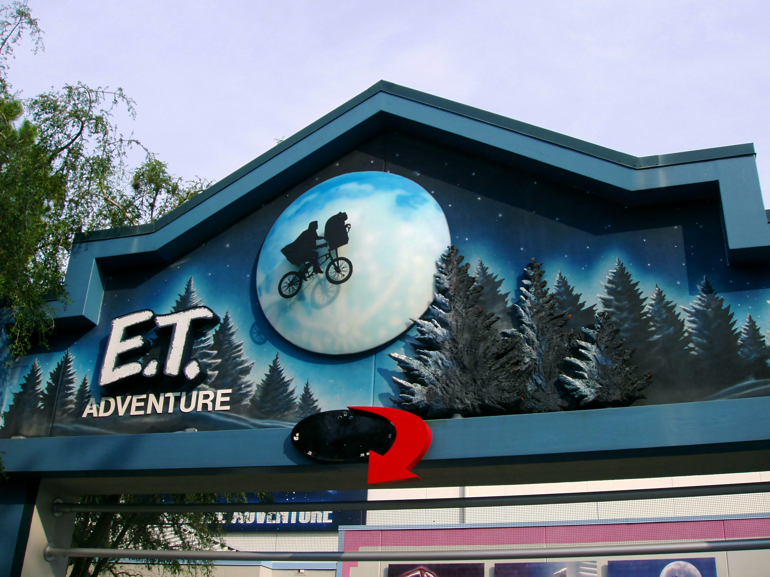 E.T. Adventure sign over the entrance, Universal Studios Florida, June 2006