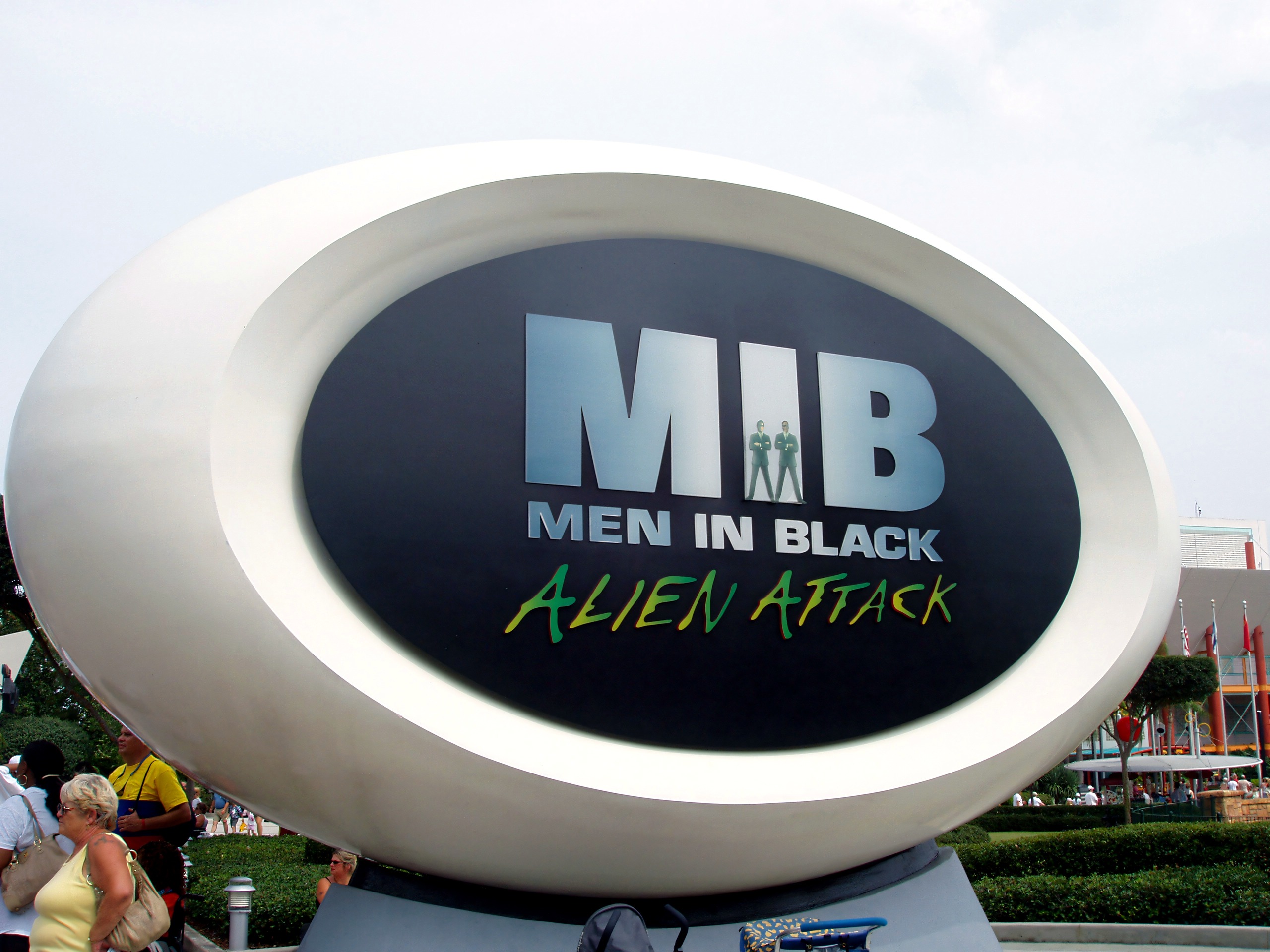 Men in Black: Alien Attack entrance sign, Universal Studios Florida, June 2006