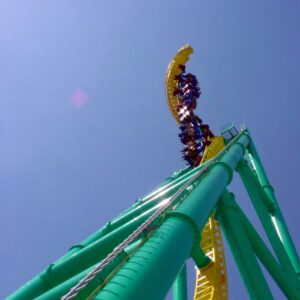 Wicked Twister inverted impulse coaster at Cedar Point