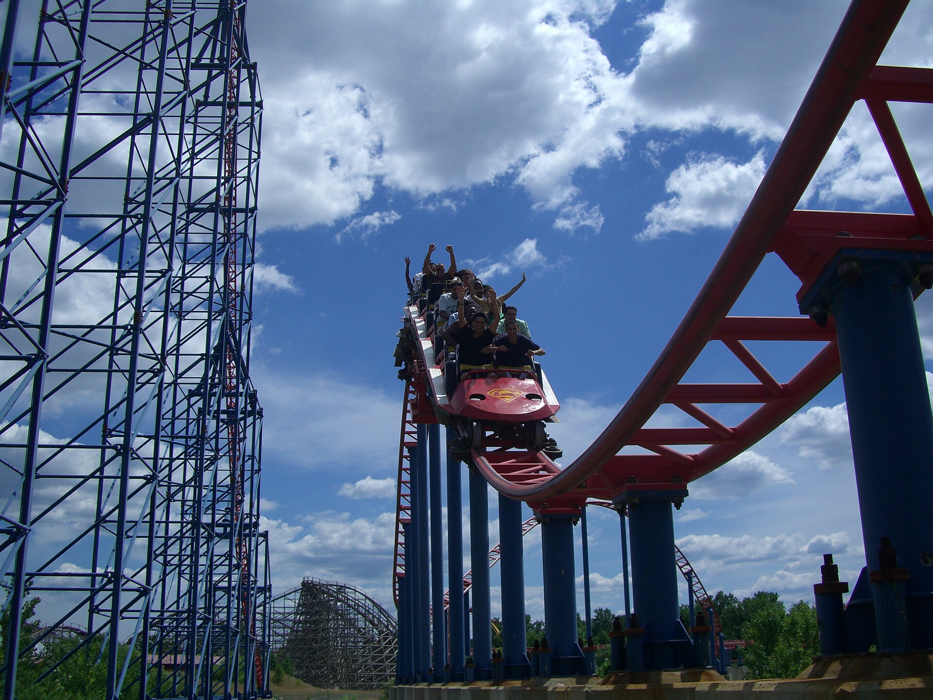 Ride of Steel at Six Flags Darien Lake