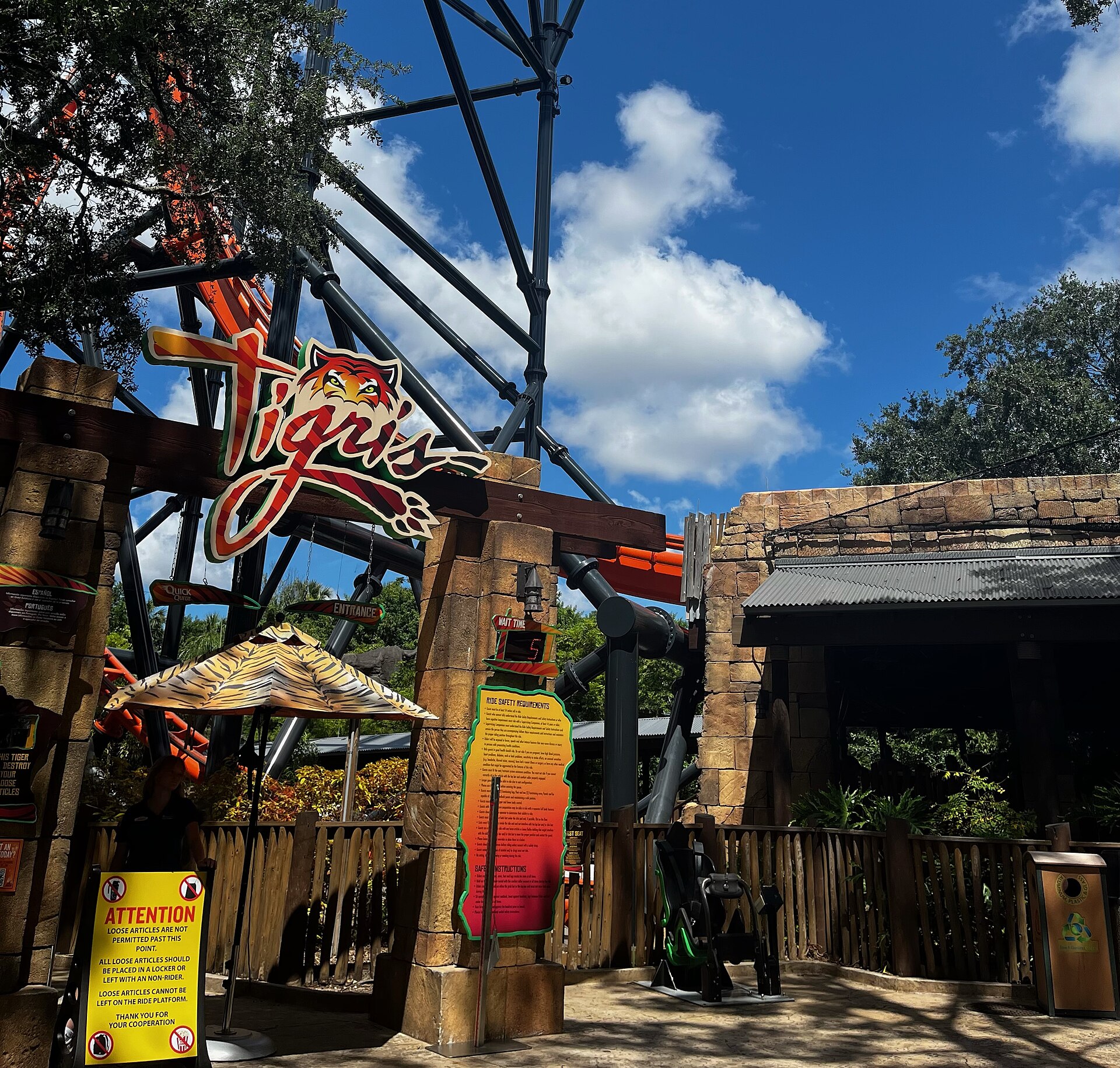 Tigris at Busch Gardens Tampa Bay