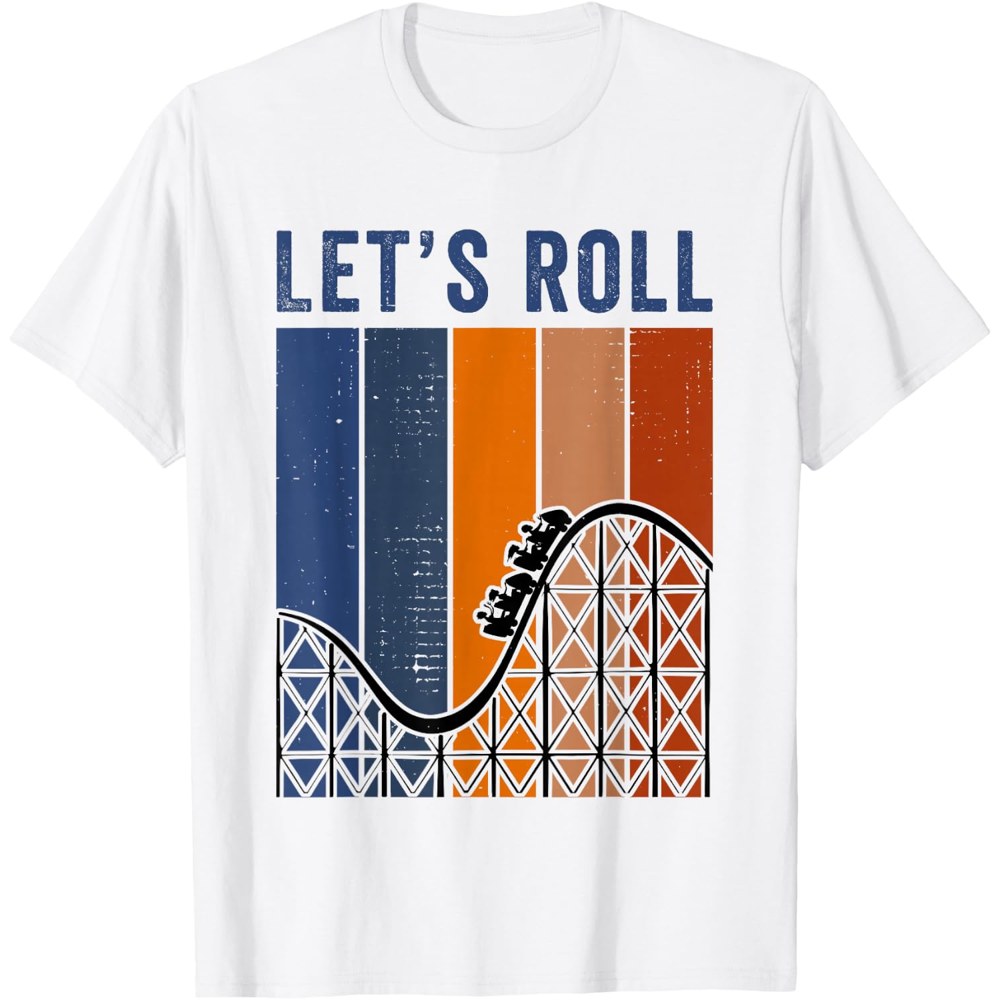 Vintage Roller Coaster Family Theme Park Tee