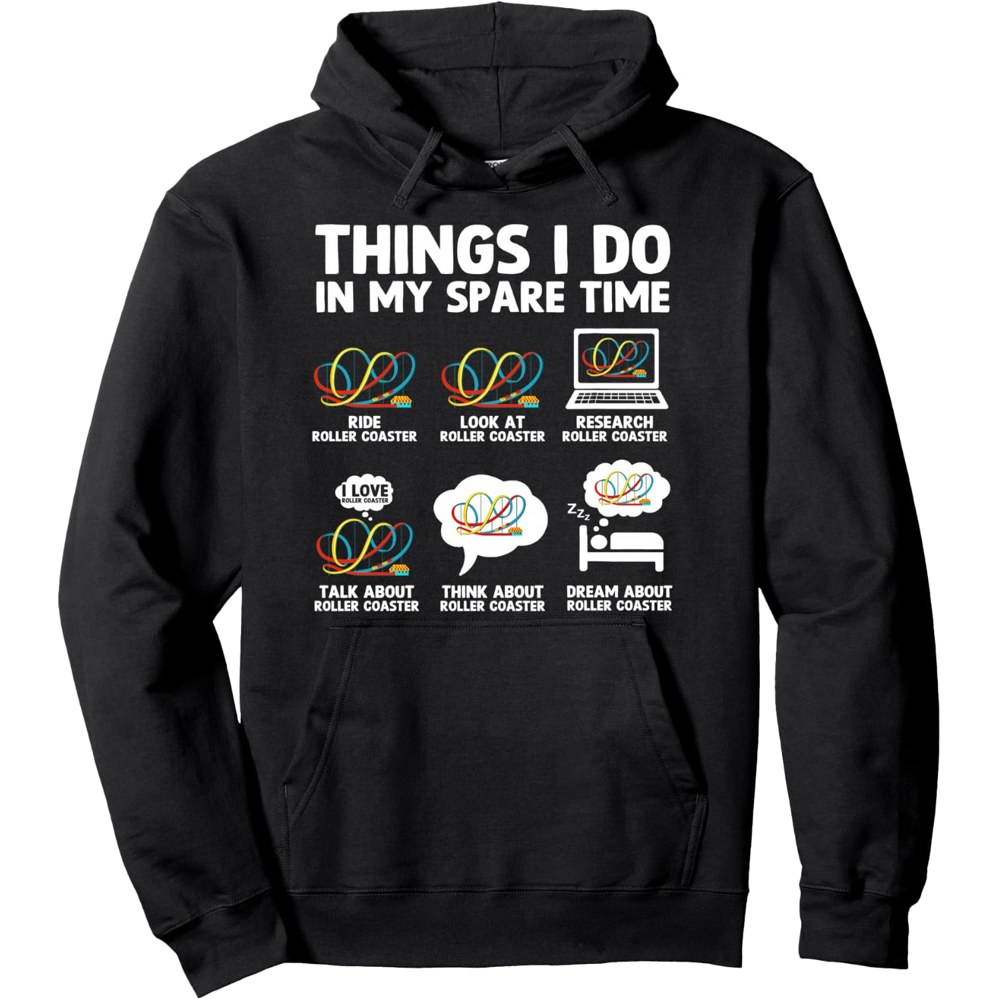 Roller Coaster Things Pullover Hoodie
